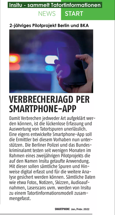 20220301 D ZS-Smartphone - Pilotprojekt Insitu sammelt Tatortinformationen.png