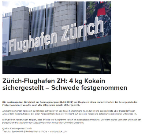 20211031 Zürich-Flughaffen 4kg Kokain sichergestellt-Schwede festgenommen.jpg
