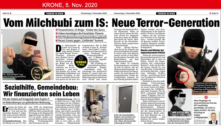 20201105 Wien-Terror Hilfloses Warten bis IS-Sympathisanten töten.jpg